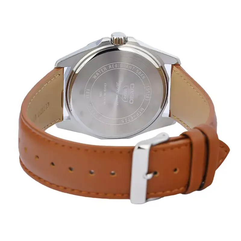 Casio Enticer Brown Dial Leather Men's Watch- MTP-E725L-5AV